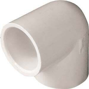 LASCO 406007BC Pipe Elbow, 3/4 in, Slip, 90 deg Angle, PVC, White, SCH 40 Schedule