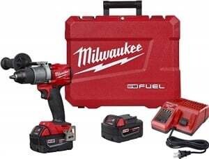 Milwaukee M18 FUEL 2804-22 Hammer Drill Kit, 18 V Battery, 1/2 in Chuck