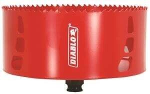 Diablo DHS6000 Hole Saw, 6 in Dia, 2-3/8 in D Cutting, 3/8 in Arbor, Bi-Metal Cutting Edge