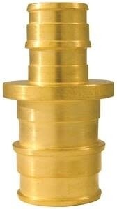 Apollo Valves ExpansionPEX EPXC12345PK Reducing Coupling, 1/2 x 3/4 in, Barb, Brass, 200 psi Pressure