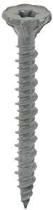 Rock-On 23306 Cement Board Screw, #9 Thread, 1-1/4 in L, Flat Head, Phillips, Torx Drive, Type S Point, Steel*
