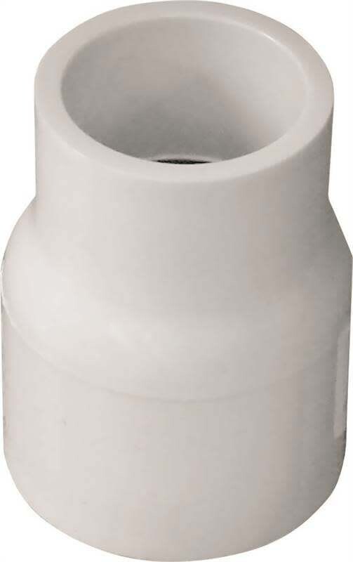 LASCO 429101BC Reducer Coupling, 3/4 x 1/2 in, Slip, PVC, White, SCH 40 Schedule*