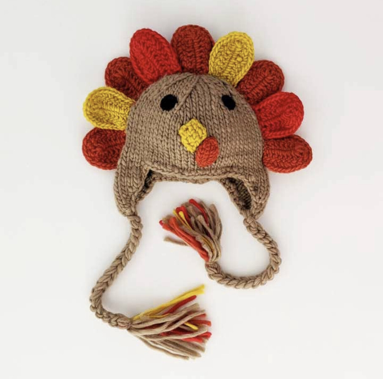 Turkey Earflap Beanie Hats, Size: 6-24 mos
