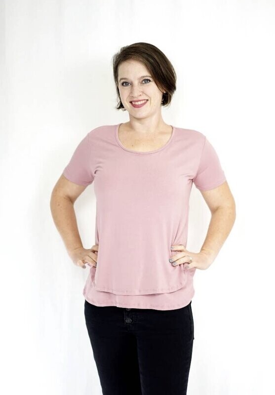 Scoop Neck Nursing Tee