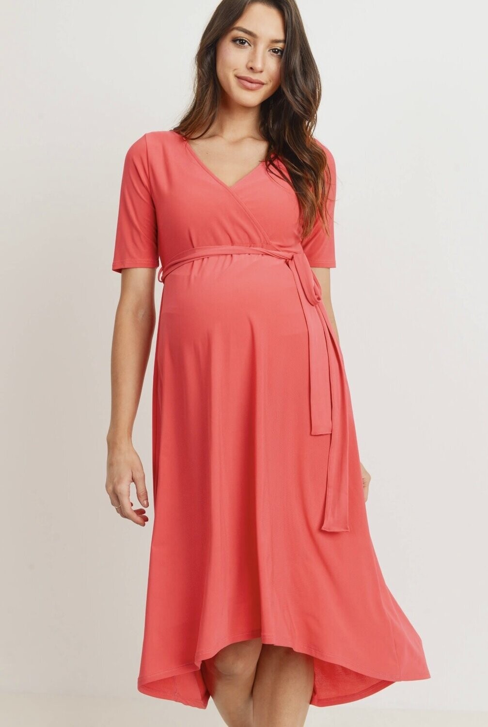 Tie Front High-Low Dress