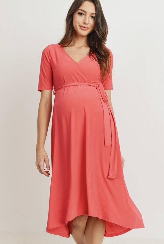 Tie Front High-Low Dress