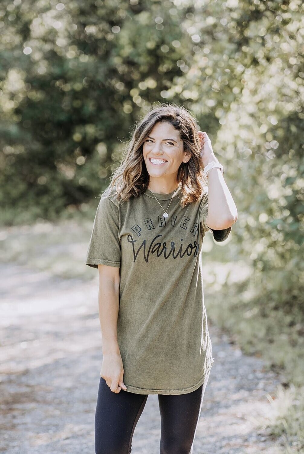 Prayer Warrior Olive Tee