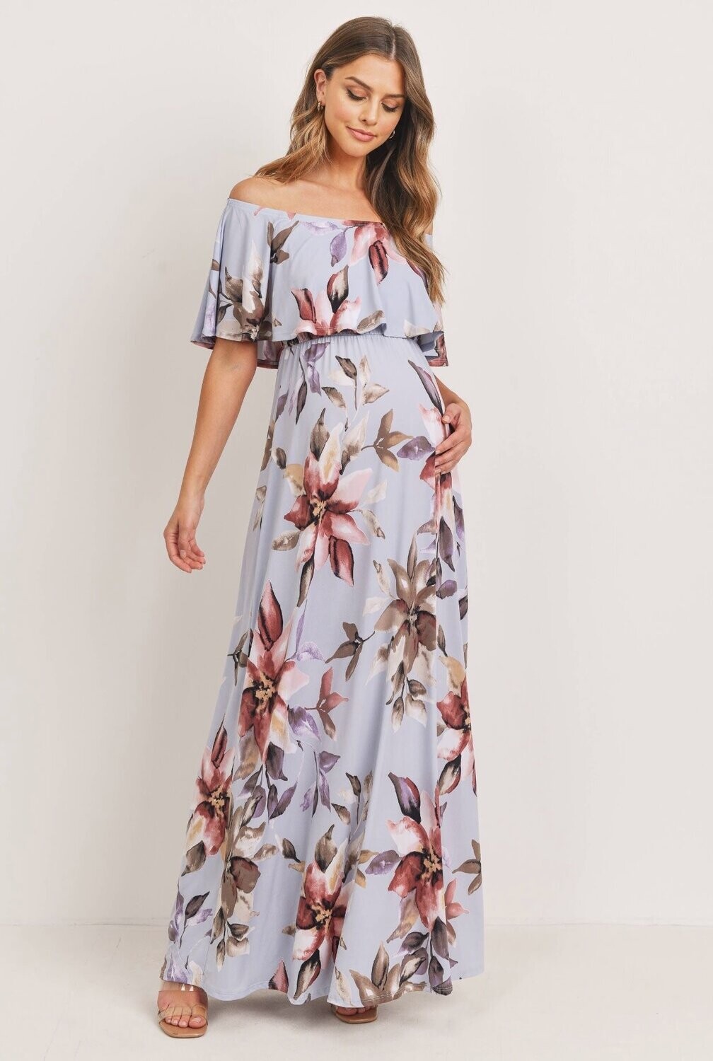 Floral Off Shoulder Dress