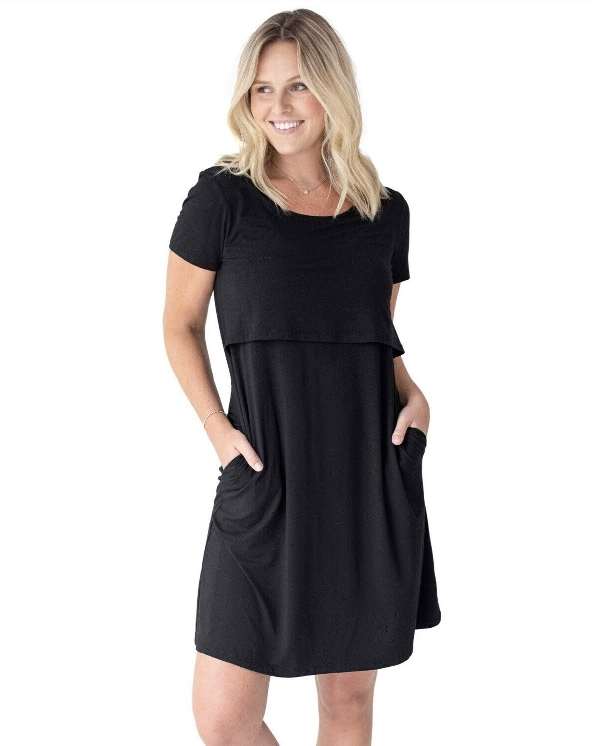 Eleanora Bamboo Maternity &amp; Nursing Lounge Dress