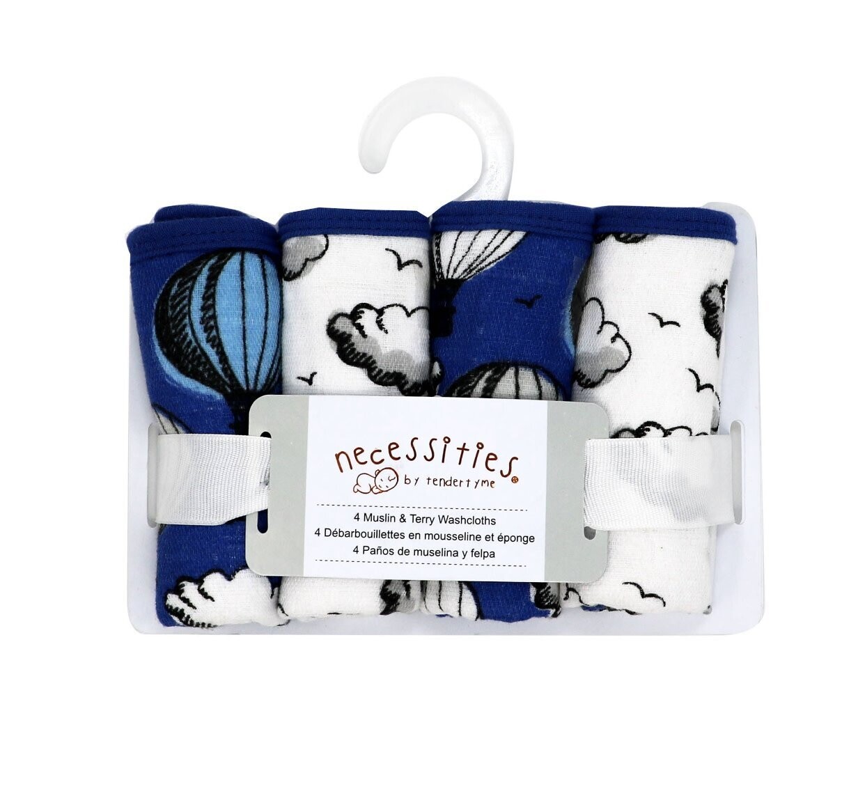 4 Piece Washcloth Sets