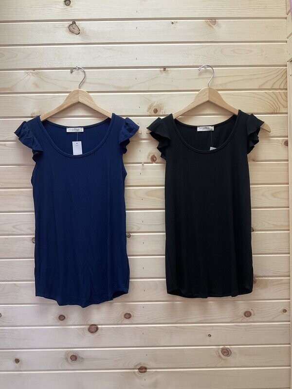 Ruffle Sleeve Tank