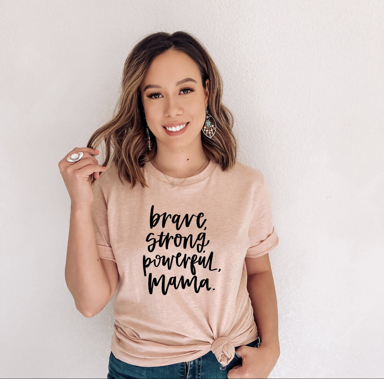 Brave, Strong, Powerful, Mama Tee