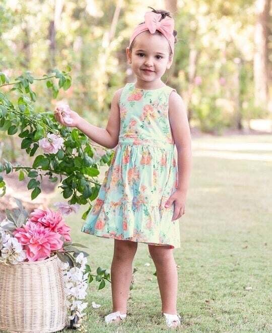 Tea Party Back Keyhole Bow Dress