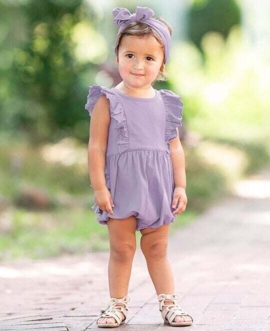 Icy Purple Waterfall Bubble Romper