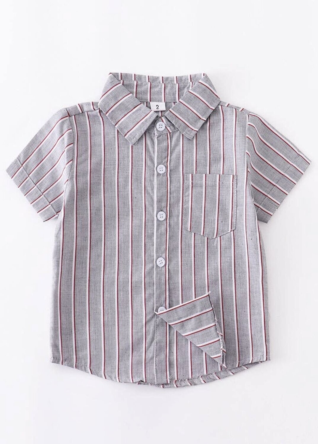 Blue Stripe Boys SS shirt
