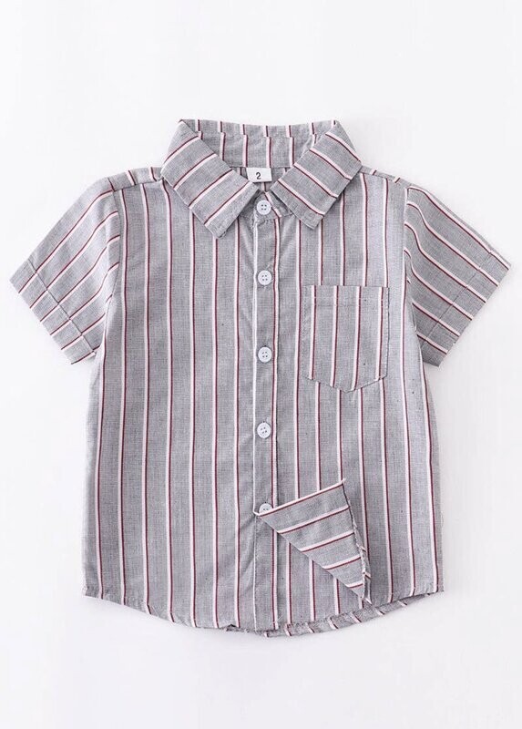 Blue Stripe Boys SS shirt