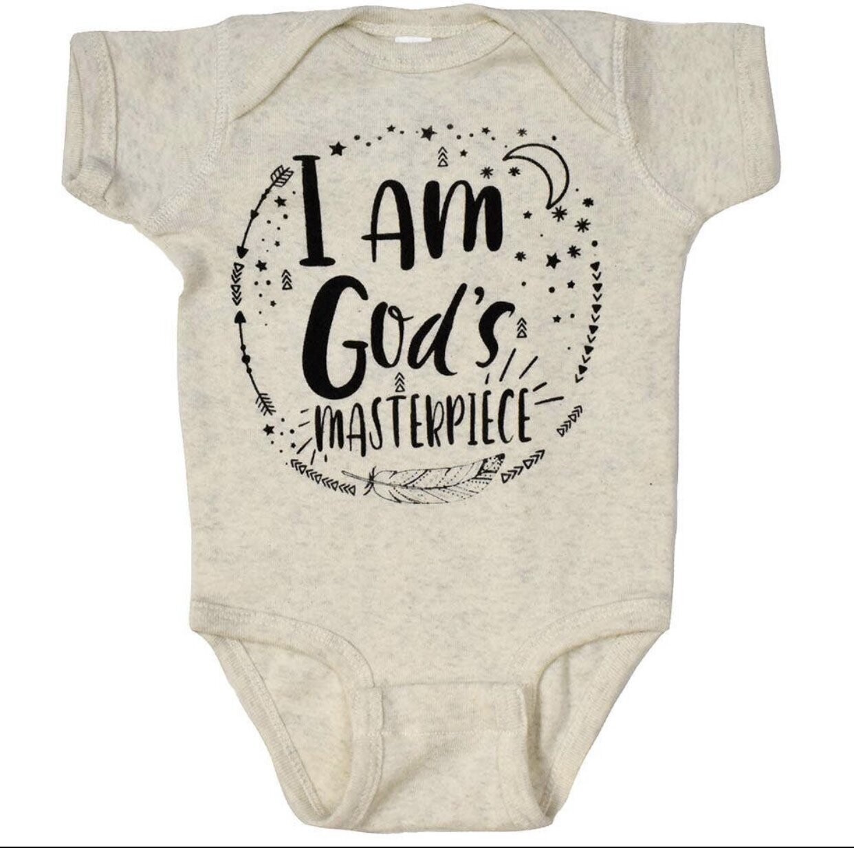 I am God&#39;s Masterpiece onesies