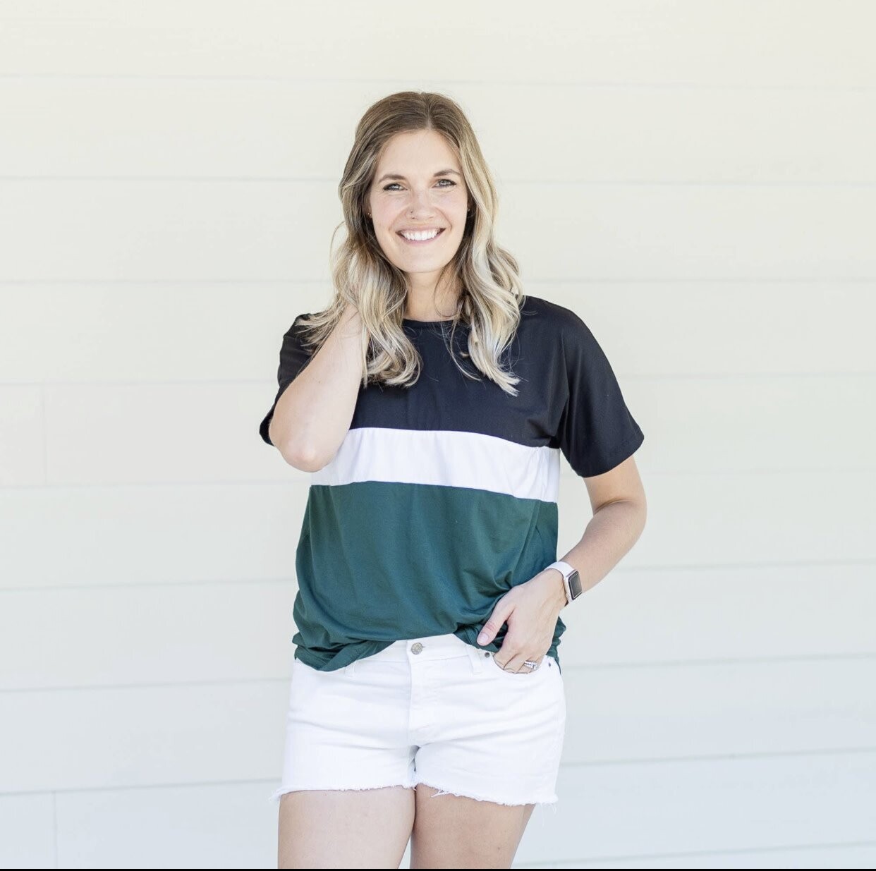 Tri-color Breastfeeding Tee