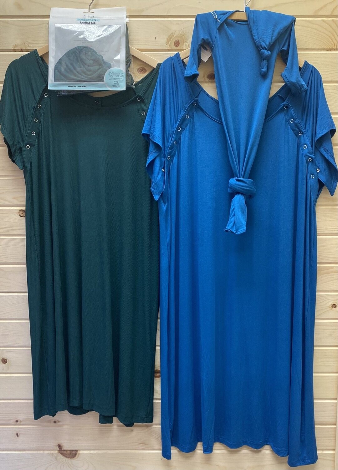 Delivery Gown &amp; Swaddle w/Hat Set