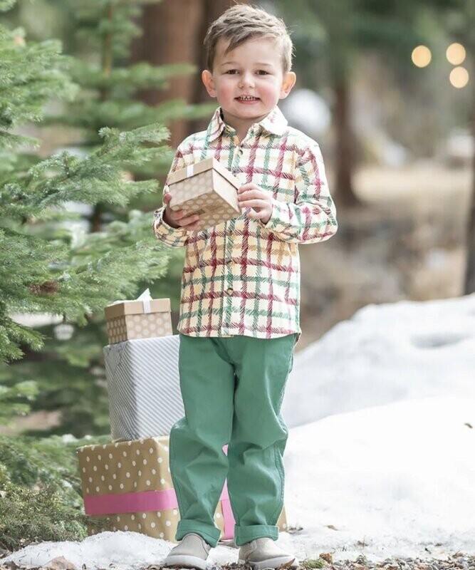 Tinsel Plaid LS Button Down