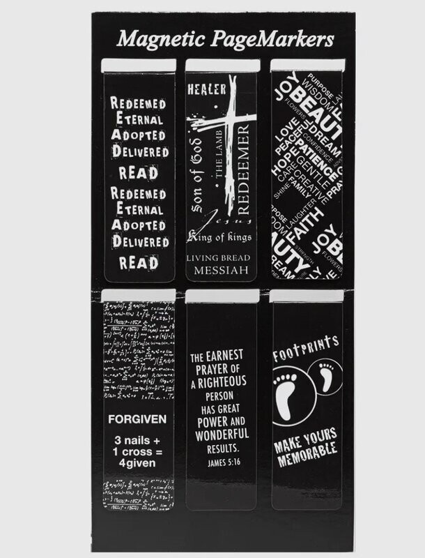 6 pack Magnetic Bookmarks