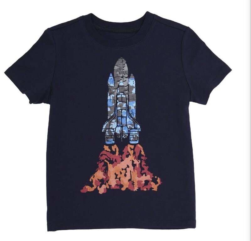 Navy Rocket SS Tshirt boys