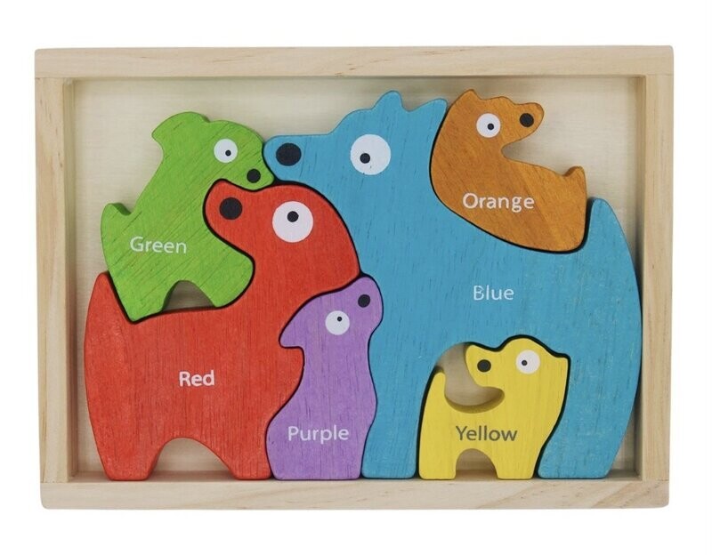 Dog Family Color Puzzle