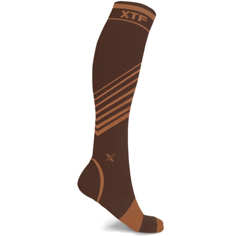 Copper Infused V Striped Compression Socks
