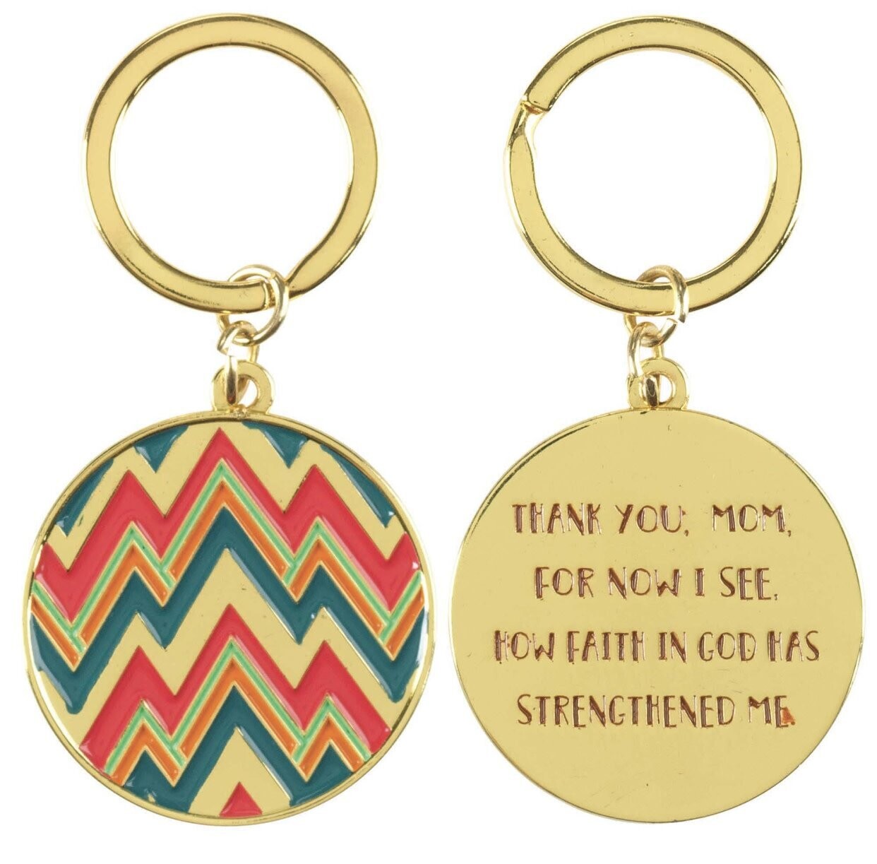 Mom Gold Keychain