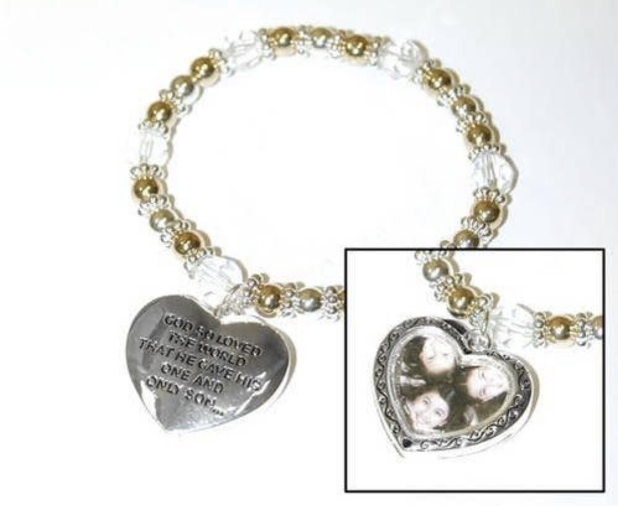 Heart Picture Frame Bracelet