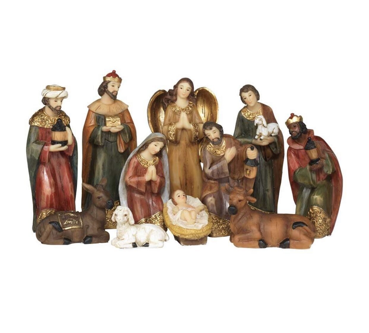 11 pc Resin Nativity Set