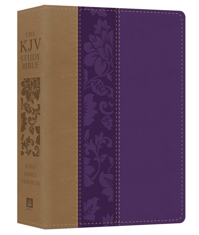 KJV Study Bible Large Print - Violet Floret