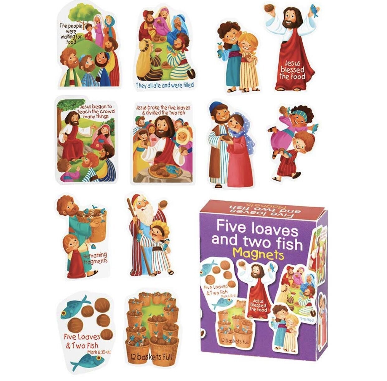 Five Loaves &amp; Two Fish Magnets