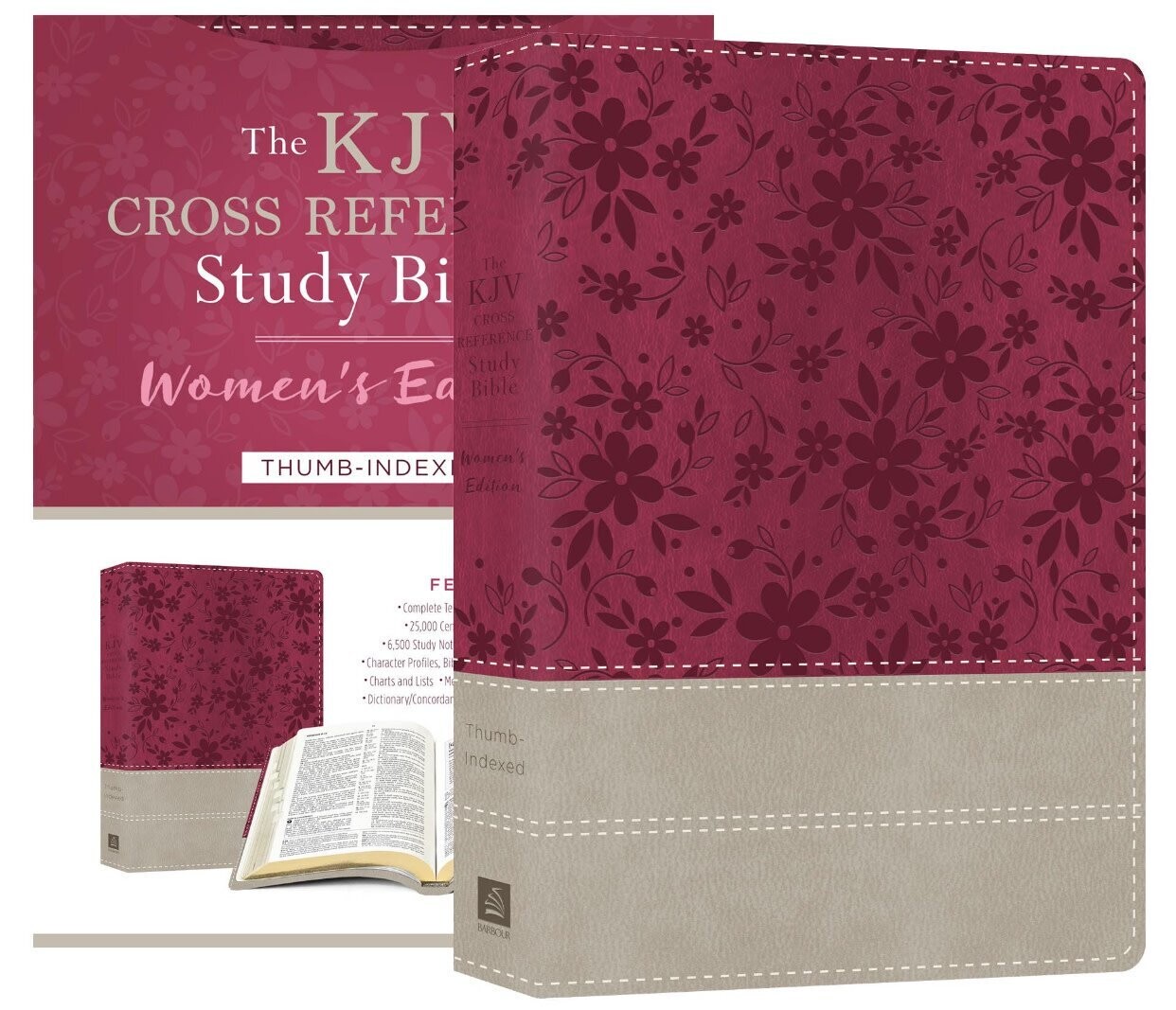 KJV Cross Reference Study Bible Floral Berry