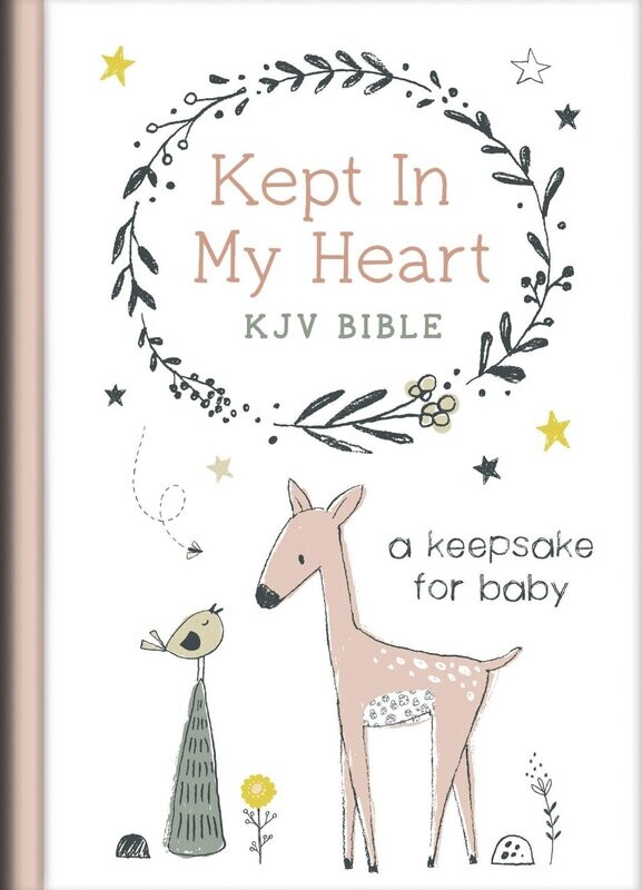 Kept in My Heart KJV Bible Coral Woodland