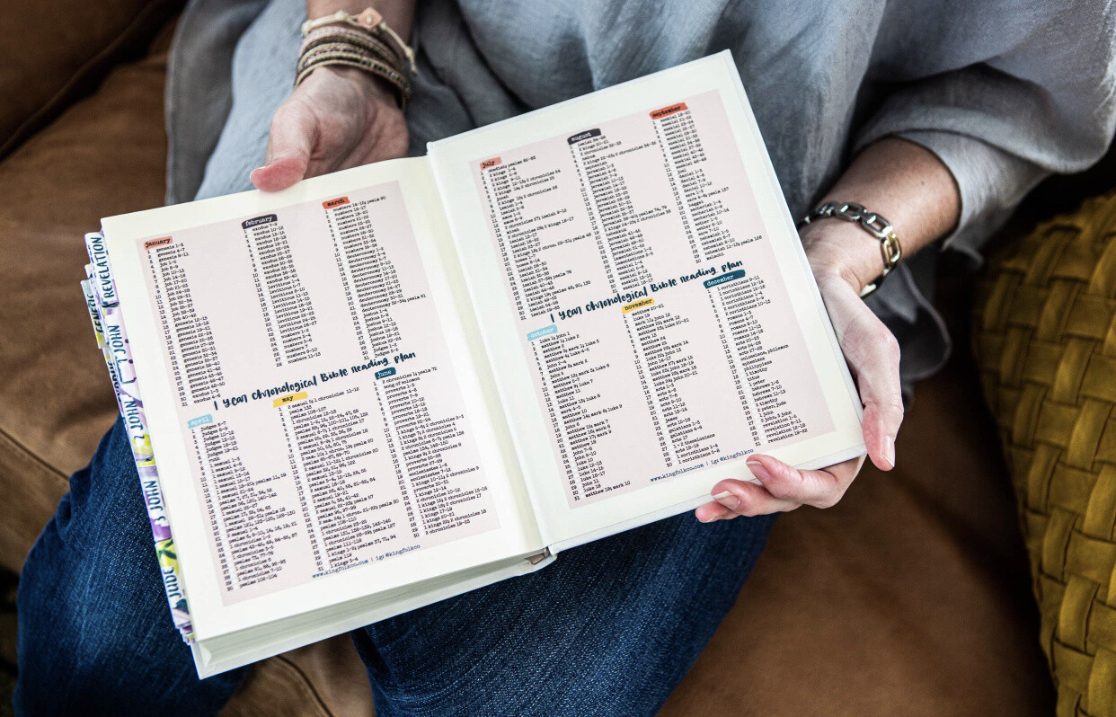 Chronological One Year Bible Reading Plan Sticker