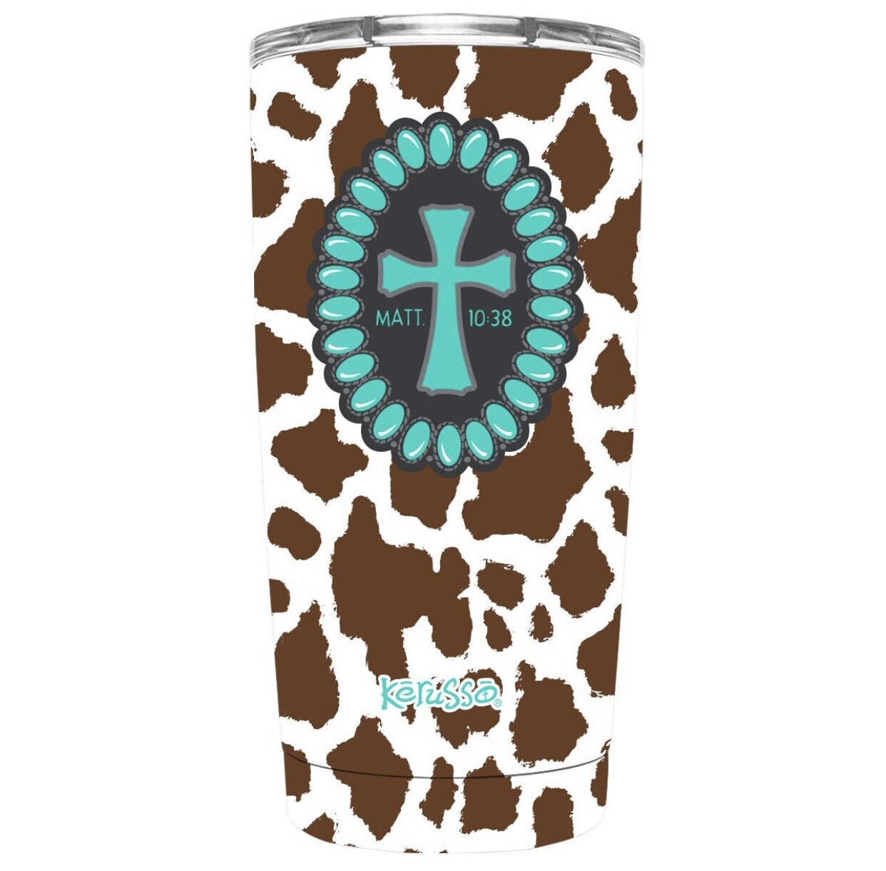 Cowhide Cross 20 oz Tumbler