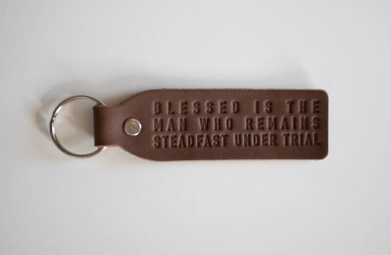Blessed is the Man keychain