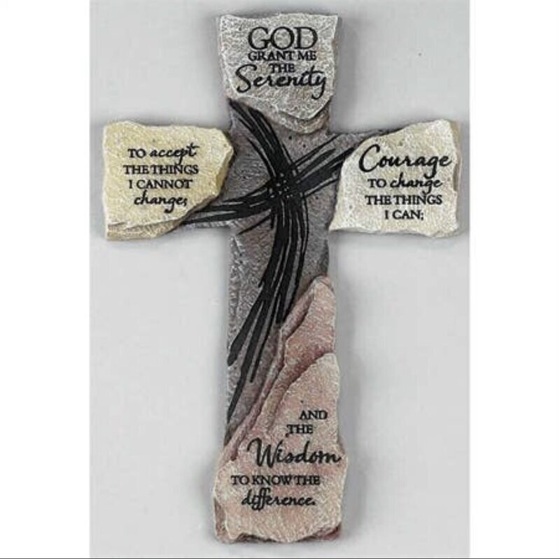 Serenity Prayer Wall Cross