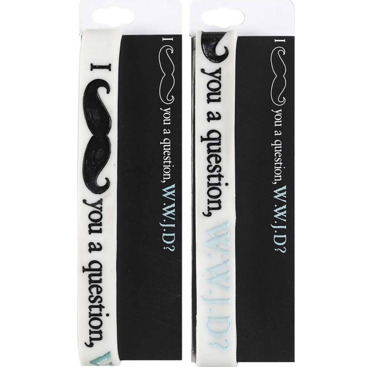 Mustache WWJD Bracelet