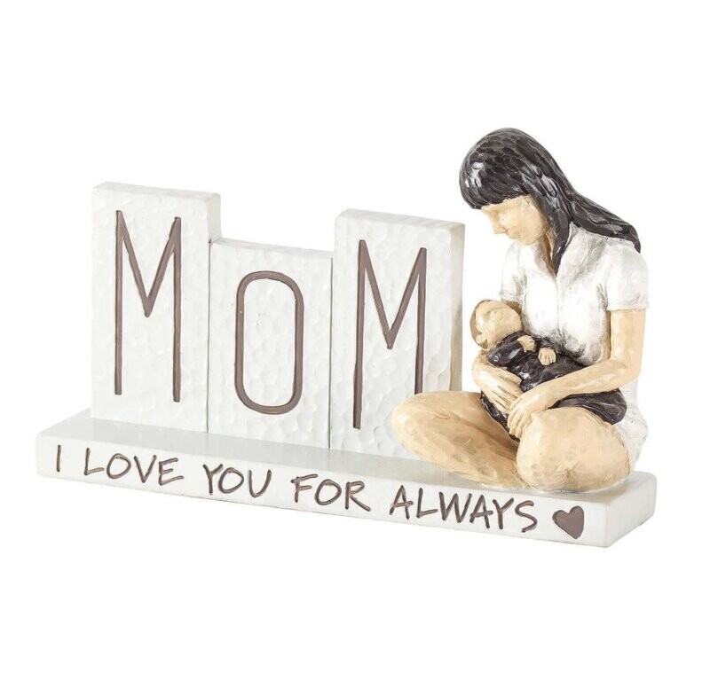 Mother &amp; Child Resin Figurine
