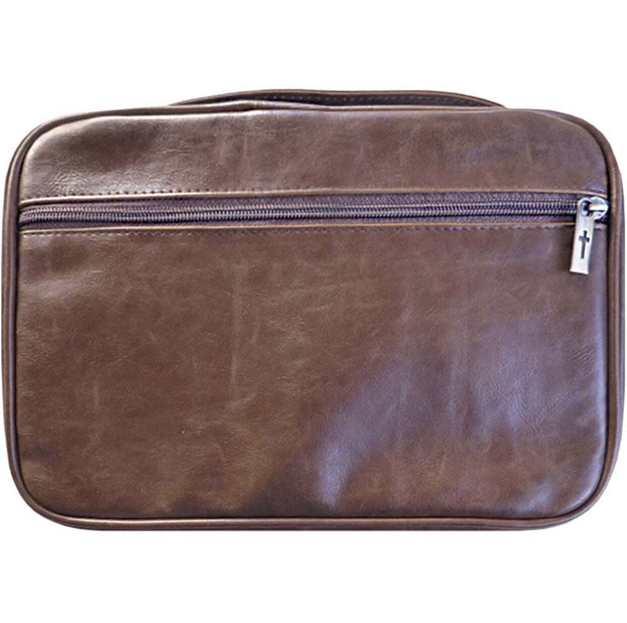 Distressed Leather Brown Bible Cover