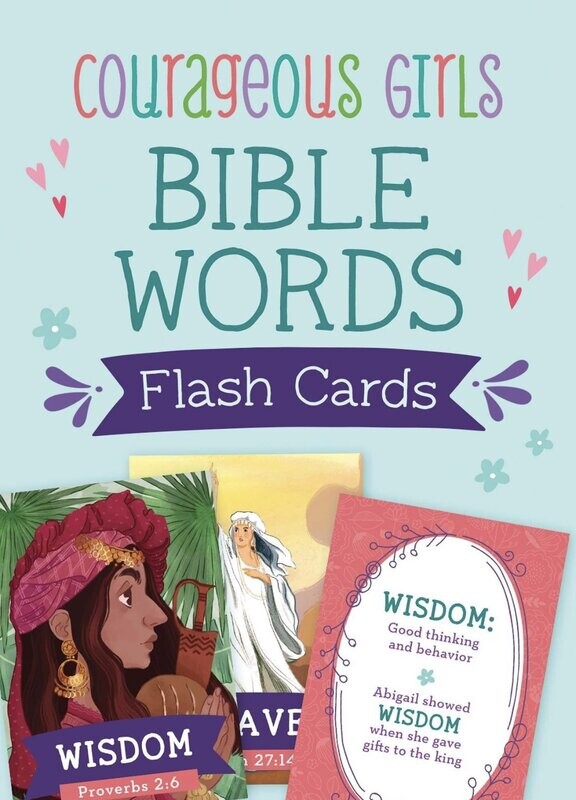 Courageous Girls Bible Words Flash Cards