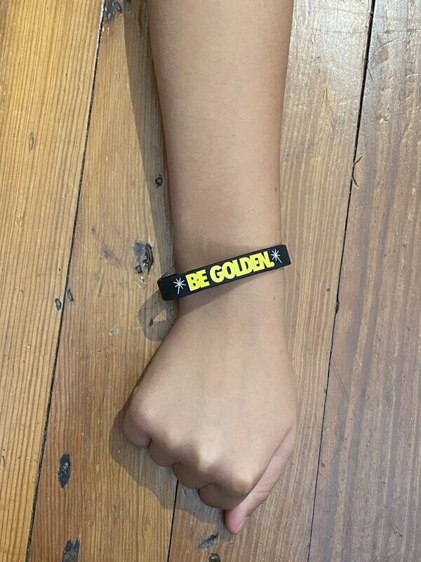 Be Golden Silicone Bracelet