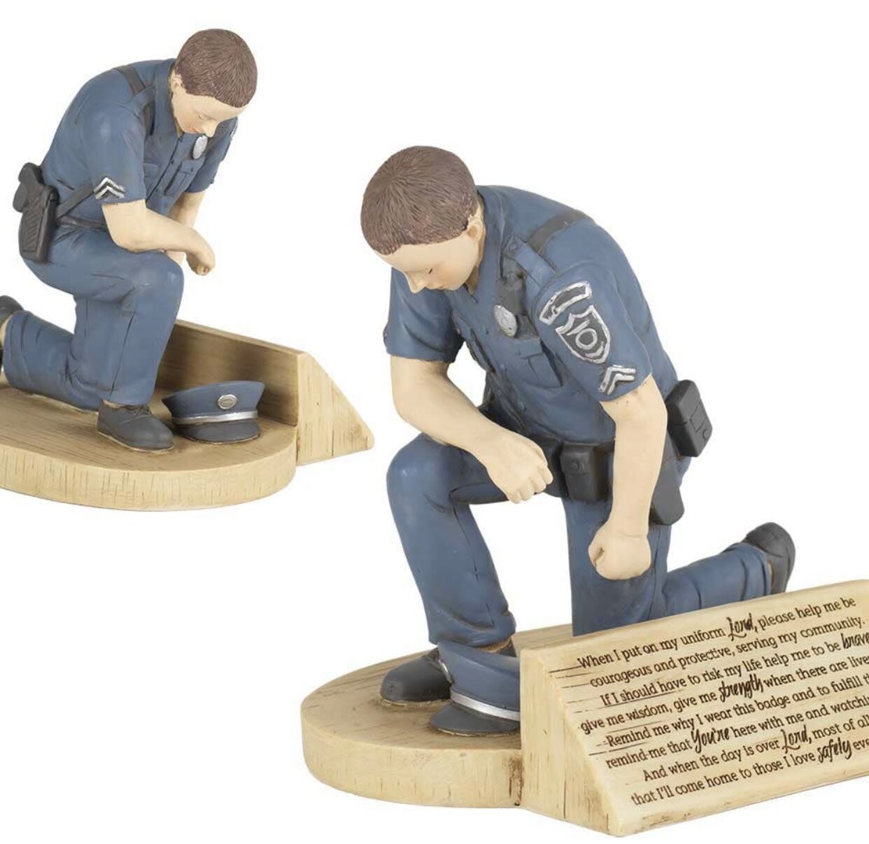 Police Prayer Figurine