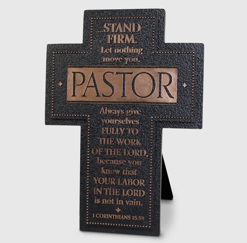 Stand Firm Pastor Copper Cross