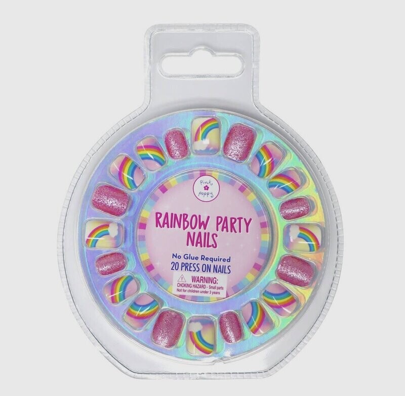 Rainbow Party Press On Nails