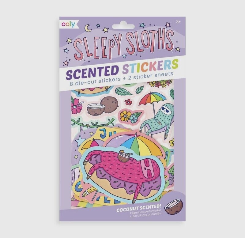 Scented Scratch Stickers - Sleepy Sloths