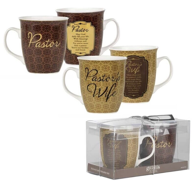 2 pc Pastor &amp; Wife Mugs