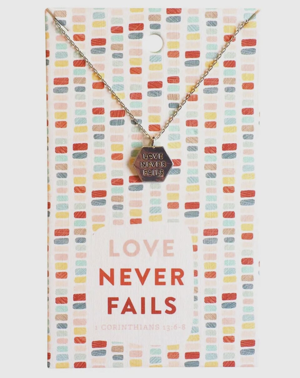 Love Never Fails Keepsake Necklace